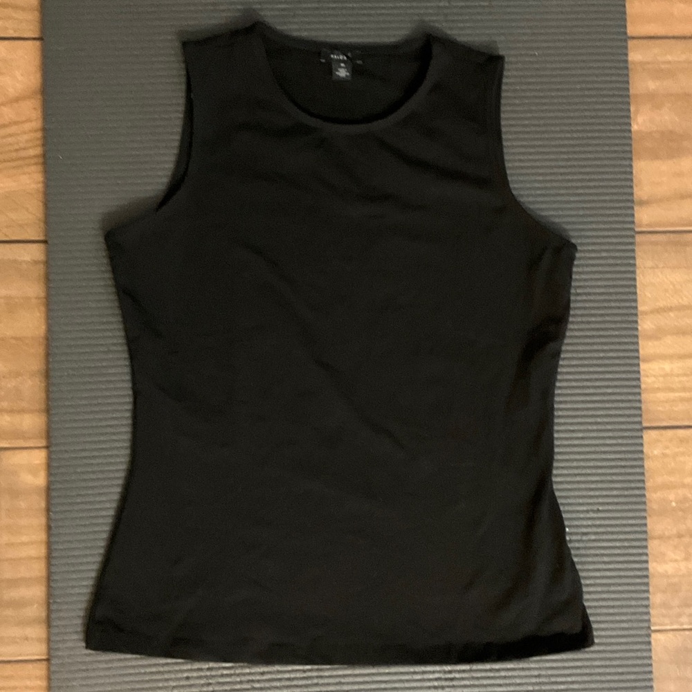 Halogen Black Sleeveless Tank Top M